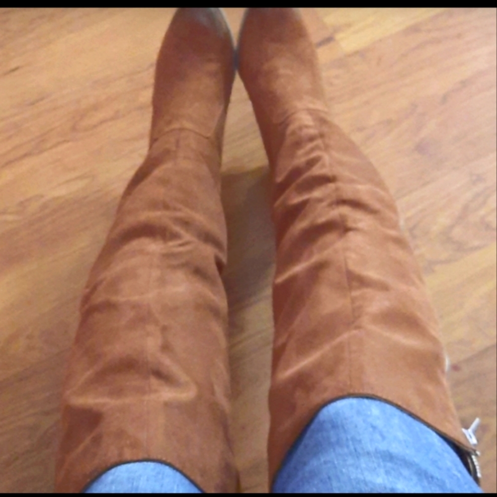 Justfab Boots over knee distressed boots - Picture 2 of 10